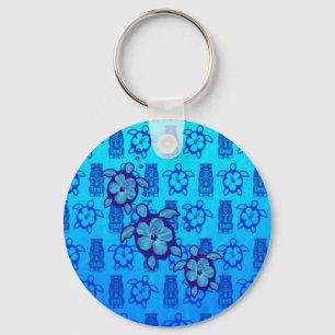 Chaveiro 3 tartarugas azuis de Honu