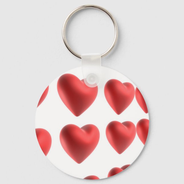 Chaveiro 3D Love Hearts Design (Frente)