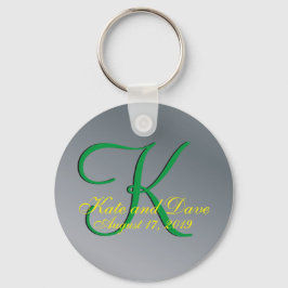 Chaveiro 3d Monogram Faux Pewter Amazing Fun keychain