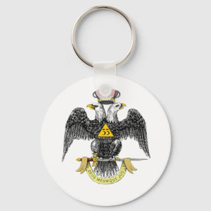 Chaveiro 3ó Preto escocês Eagle do rito do grau