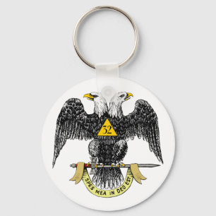 Chaveiro 3ò Preto escocês Eagle do rito do grau