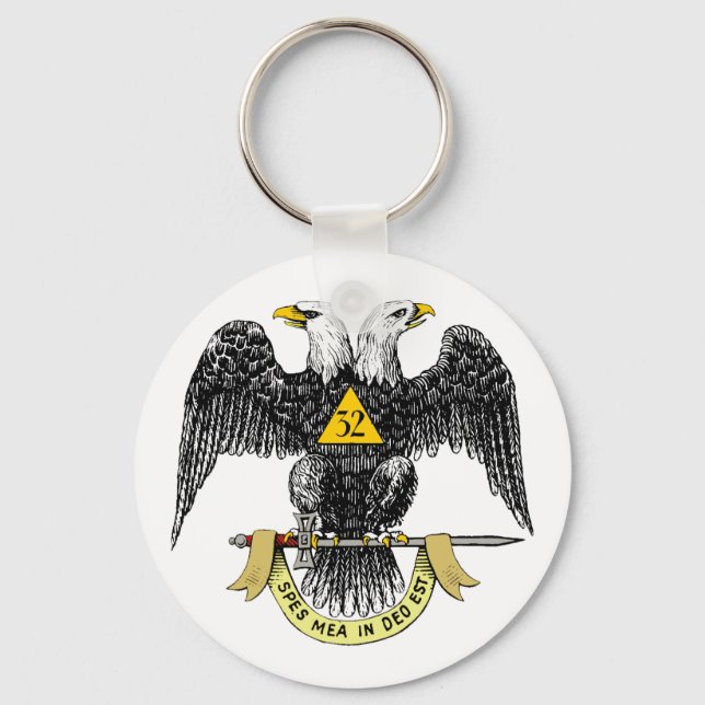 Chaveiro 3ò Preto escocês Eagle do rito do grau (Frente)