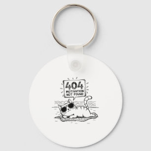 Chaveiro 404 Motivação Não Encontrada Gato Preguiçoso Diver