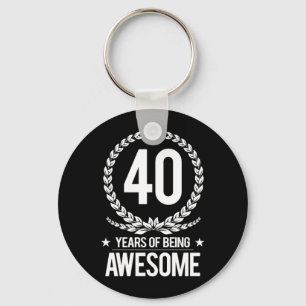 Chaveiro 40th Birthday (40 Years Of Being Awesome)
