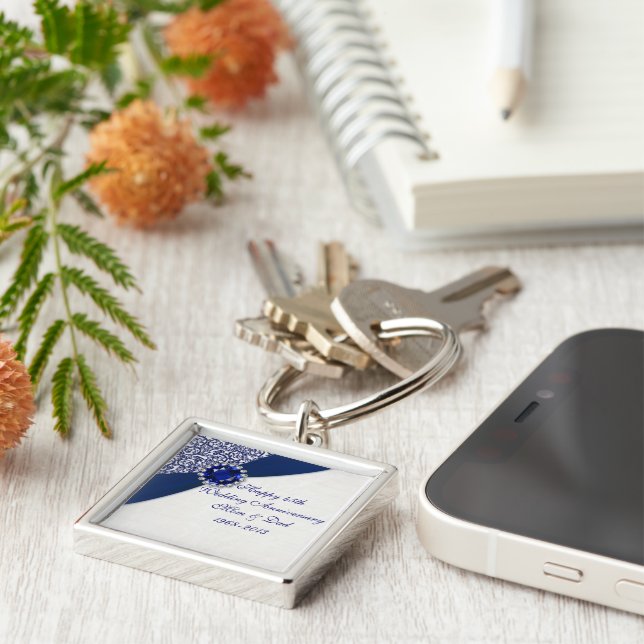 Chaveiro 45.ª Cadeia-Chave de Aniversário de Casamento (Lateral)