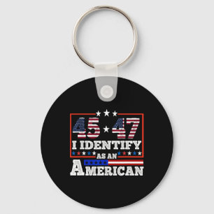 Chaveiro 45 47 Eu Me Identifico Como Um Americano Trump 202