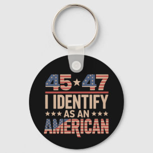Chaveiro 45 47 Eu Me Identifico Como Um Presidente Trump Am