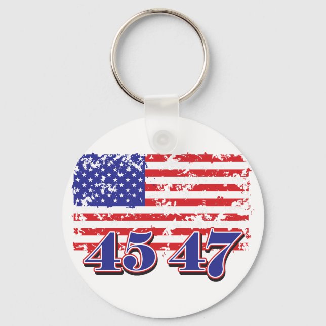 Chaveiro 45-47 Presidente TRump (Frente)