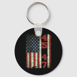 Chaveiro 45 47 Trump Vintage Estados Unidos Flag 2025 Presi