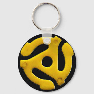 Chaveiro 45 Registro de vinilo, inserção de plástico no álb