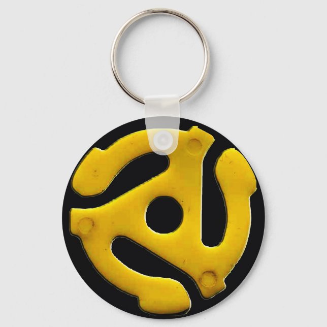 Chaveiro 45 Registro de vinilo, inserção de plástico no álb (Frente)