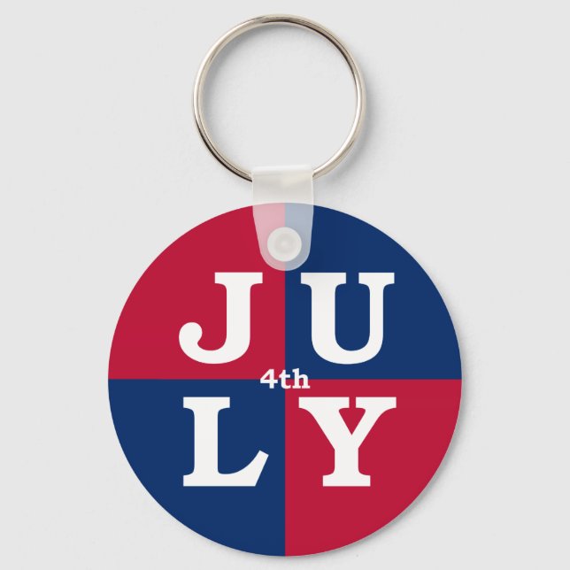 Chaveiro 4 de julho (Frente)