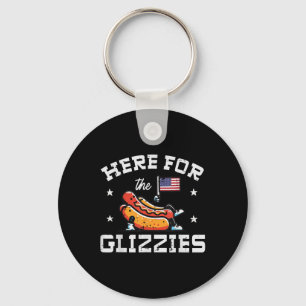 Chaveiro 4 De Julho Aqui Para Glizzies Hotdog Patriot Men W