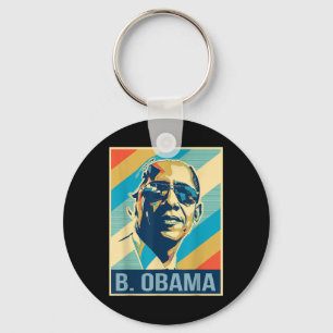 Chaveiro 4 De Julho Barack Obama Presidente Retro Patriótic