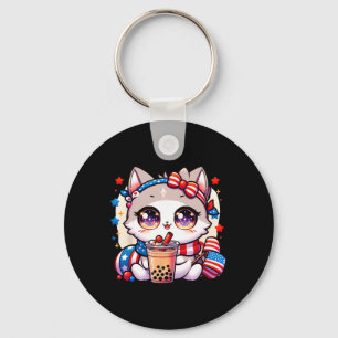 Chaveiro 4 De Julho Camisas De Gato Raparigas Kawaii Anima