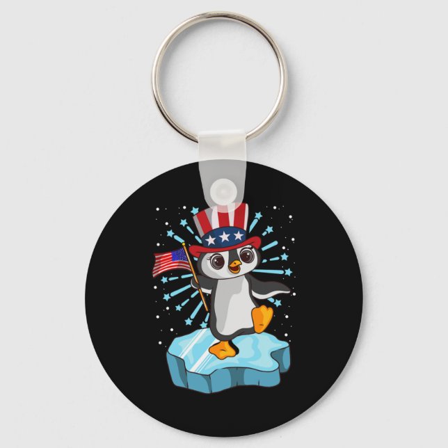 Chaveiro 4 De Julho De 2021 Pinguim (Frente)