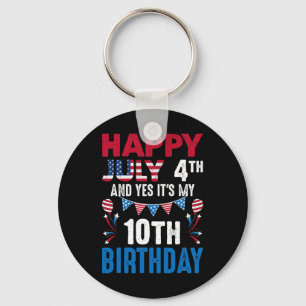 Chaveiro 4 de Julho E Sim É Meu 10º Aniversário Pa American