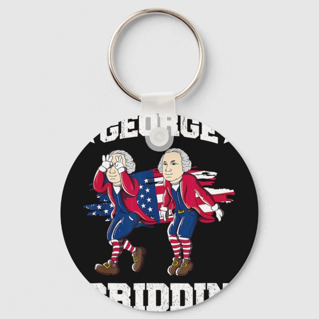 Chaveiro 4 de Julho George Washington Griddy George Griddi (Frente)