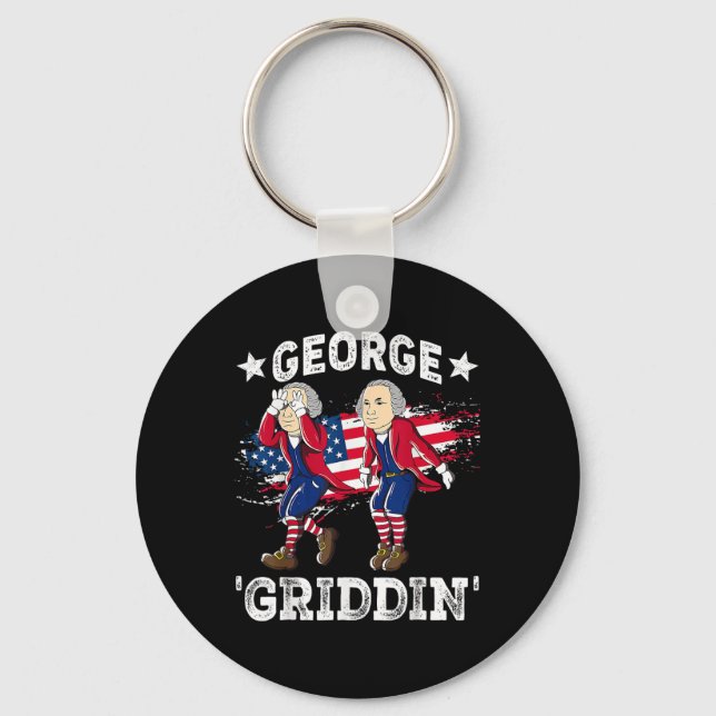 Chaveiro 4 De Julho George Washington Griddy George Griddi (Frente)