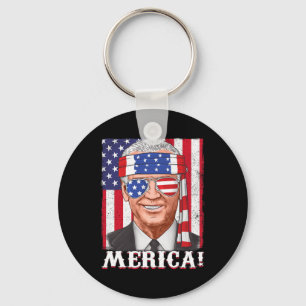 Chaveiro 4 de julho Joe Biden Merica USA Flag