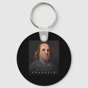 Chaveiro 4 de julho Pai fundador Ben Benjamin Franklin Tee