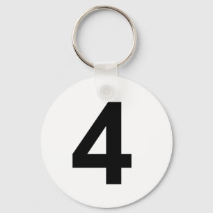 Chaveiro 4 - número quatro
