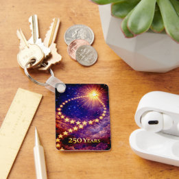 Chaveiro 4th of July 50 Stars 250 Years USA Independence