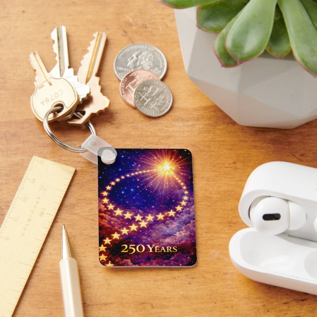 Chaveiro 4th of July 50 Stars 250 Years USA Independence (Mesa)