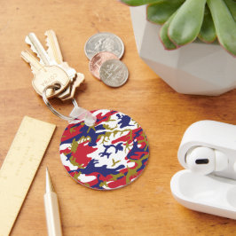 Chaveiro 4th of July, Independence day, Camouflage Gold