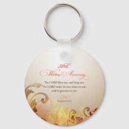 Chaveiro 50º aniversário de casamento, Lord Bless e Keep