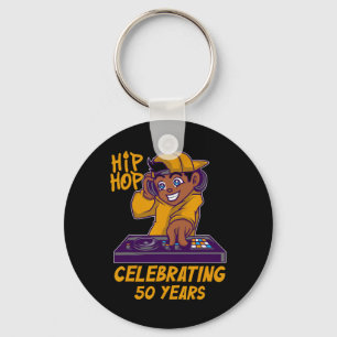 Chaveiro 50º Aniversário História Negra Dj Dança Rapper Hip