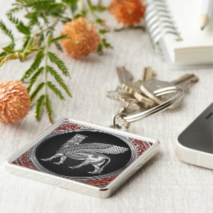 Chaveiro [500] Touro Assírio - Silver Lamaçu