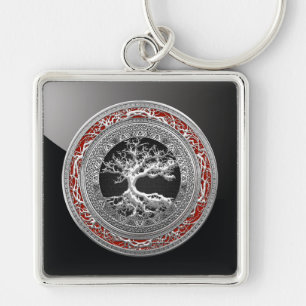 Chaveiro [500] Treasure Trove: Celtic Tree of Life [Prata]