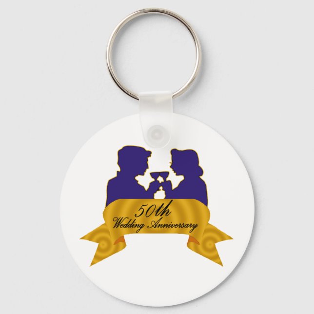 Chaveiro 50.º aniversário de casamento (Frente)
