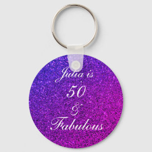 Chaveiro 50 E Fabuloso Mambre Rosa De Aniversário