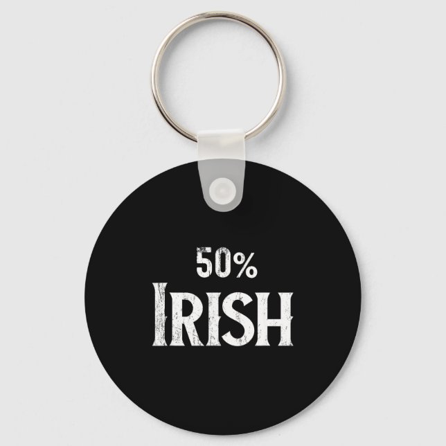Chaveiro 50% Half Irish Shirt, St Patricks Day  (Frente)