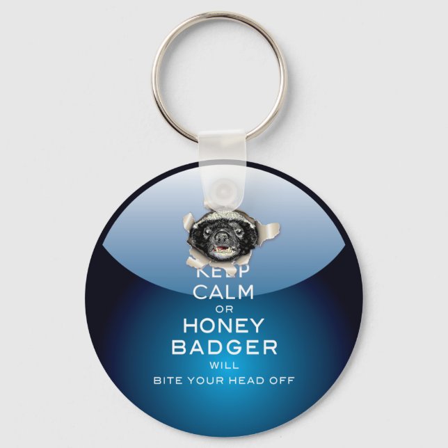 Chaveiro [52] Manter Calma ou Mel Badger.. (Frente)