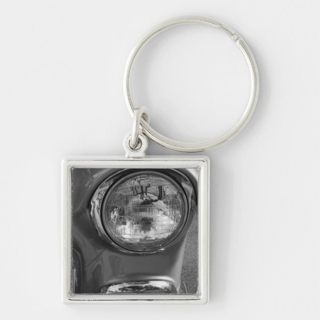 Chaveiro 55 Chevy Farol Tons de Cinza (Frente)