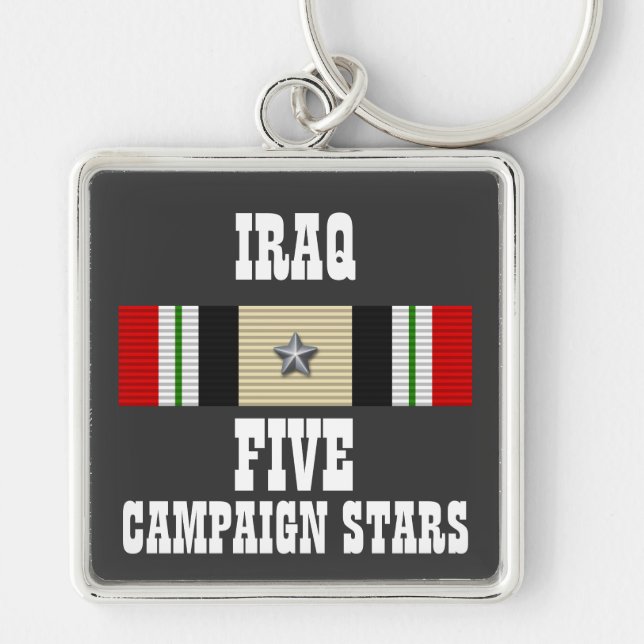 CHAVEIRO 5 ESTRELAS DE CAMPANHA / IRAQUE VETERAN / CHAVE (Frente)