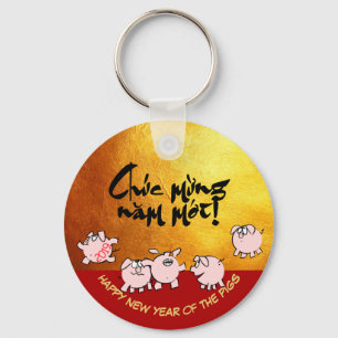 Chaveiro 5 Histórias em quadrinhos Engraçadas Vietnamitas A