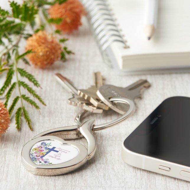 Chaveiro 60º Aniversário, freira, Cruz de Vida Religiosa (Lateral)