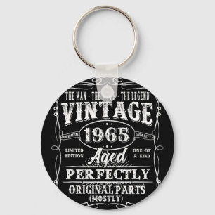 Chaveiro 60 Anos de Idade Vintage 1965 Homem Mito Lenda 60º