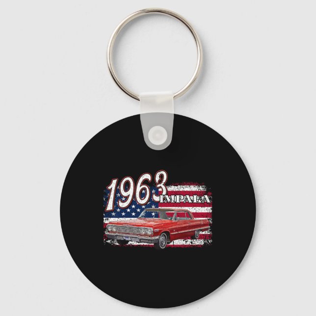 Chaveiro 63 Impala Lowrider Ss 4 De Julho Americano (Frente)