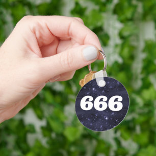 Chaveiro 666 Angel Number Estrelas Mais alto autoalinhament