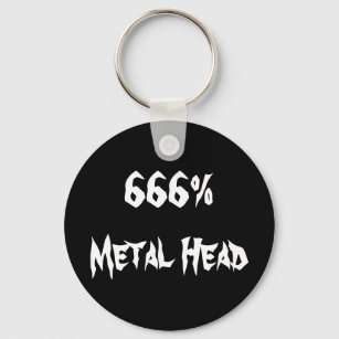 Chaveiro 666% Cabeça de metal