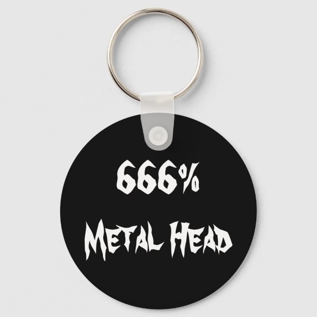 Chaveiro 666% Cabeça de metal (Frente)