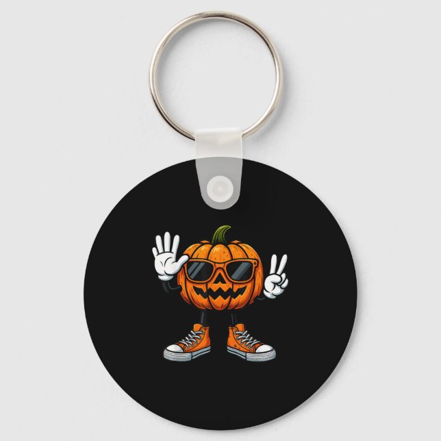 Chaveiro 67 Abóbora de Halloween Engraçado Brainrot Meme Cr (Frente)