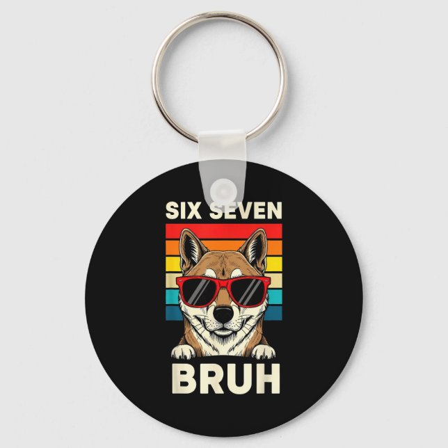 Chaveiro 67 Animals Funny 67 Brainrot Youth Kids Dog 67  (Frente)