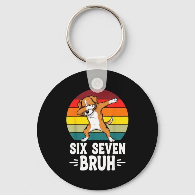 Chaveiro 67 Animals Funny 67 Brainrot Youth Kids Dog 67  (Frente)