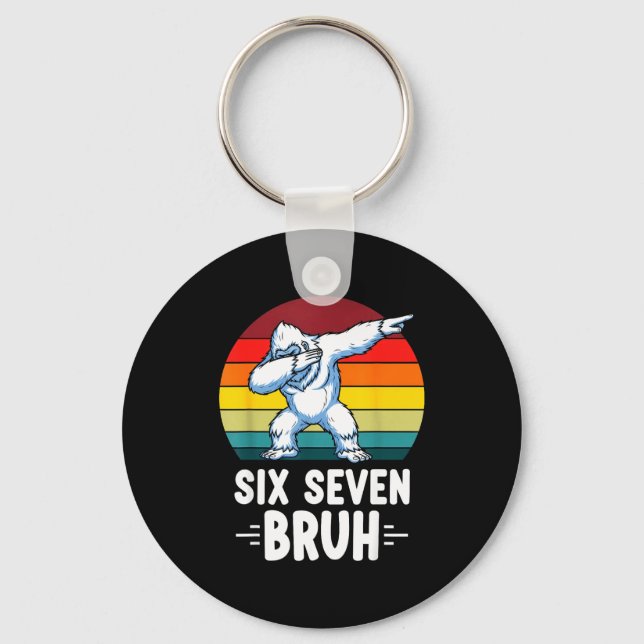 Chaveiro 67 Animals Funny 67 Brainrot Youth Kids Yeti 67  (Frente)